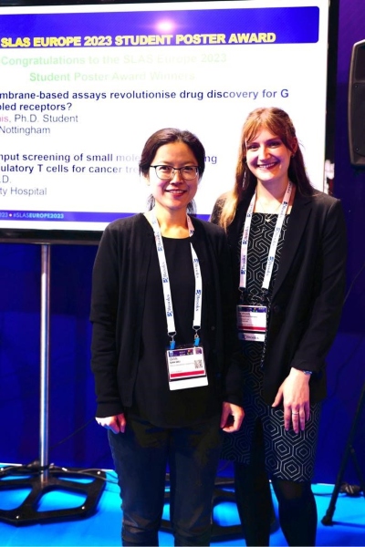 SLAS Europe 2023 Student Poster Award Morgan Dennis Qian Wei