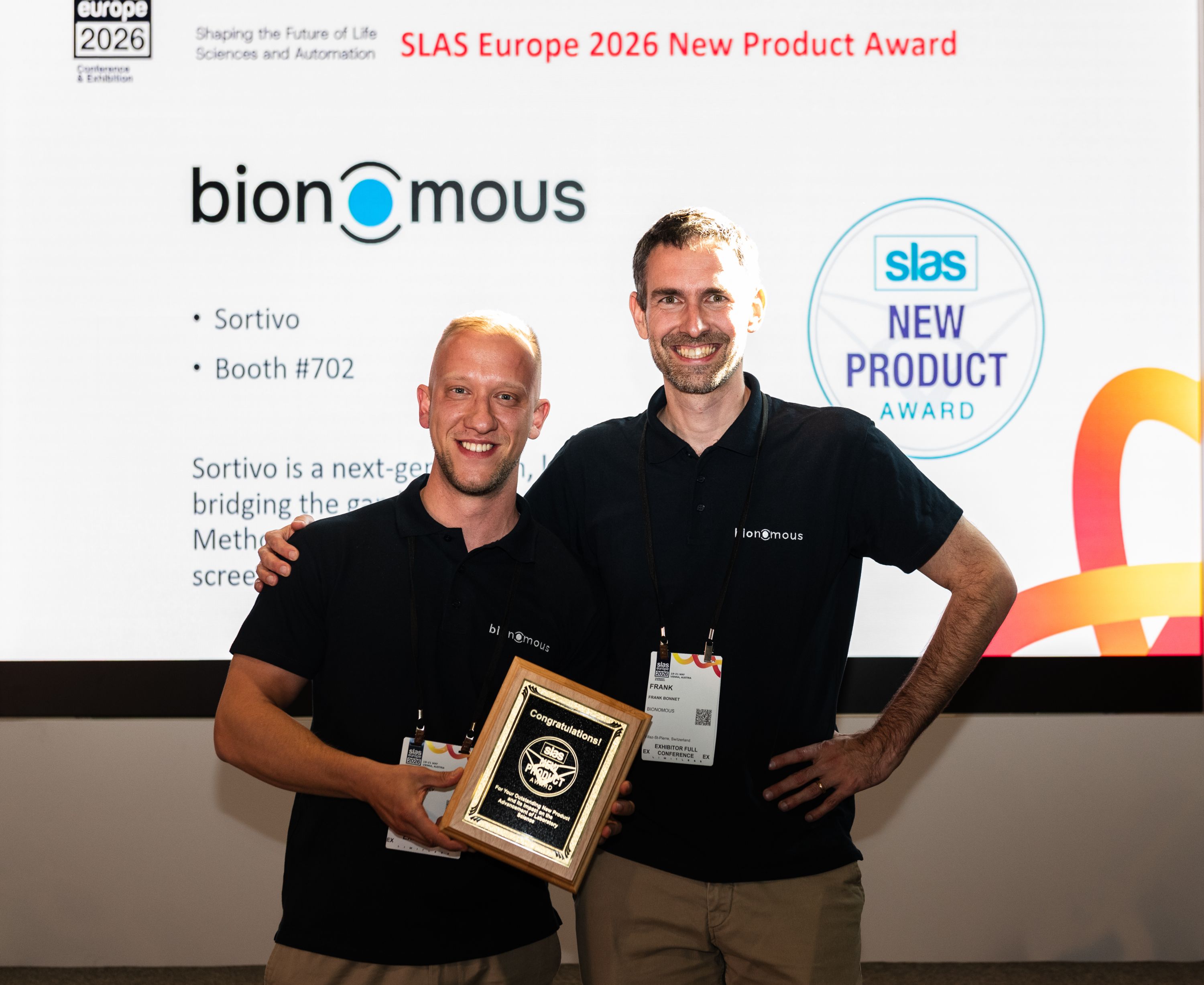Bionomous SLAS Europe 2026 New Product Award