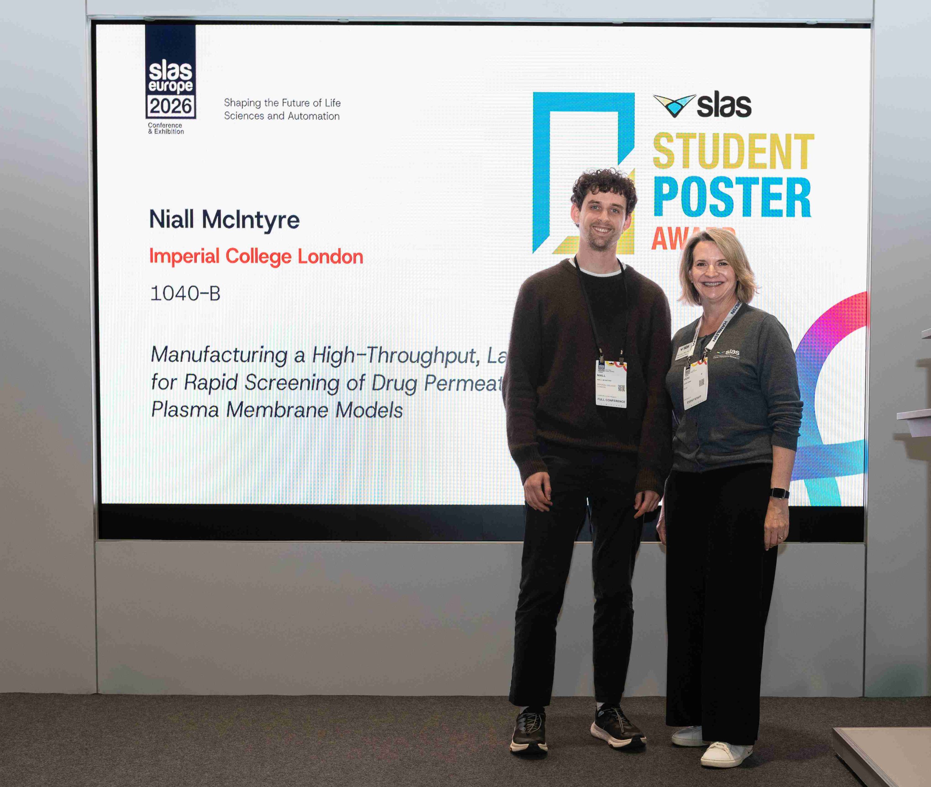 Niall McIntyre Student poster award winner 2026