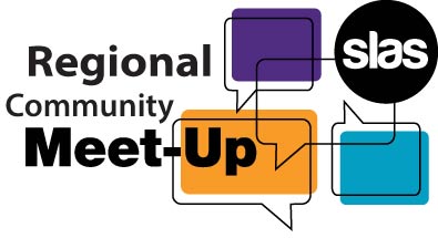 Regional Member Meet-Ups black and purple logo