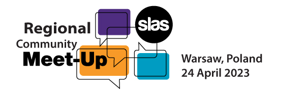 SLAS Regional Community Meet-Up for Warsaw, Poland 24 April 2023 logo.