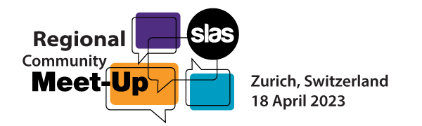 SLAS Regional Community Meet-Up for Zurich, Switzerland 18 April 2023 logo.