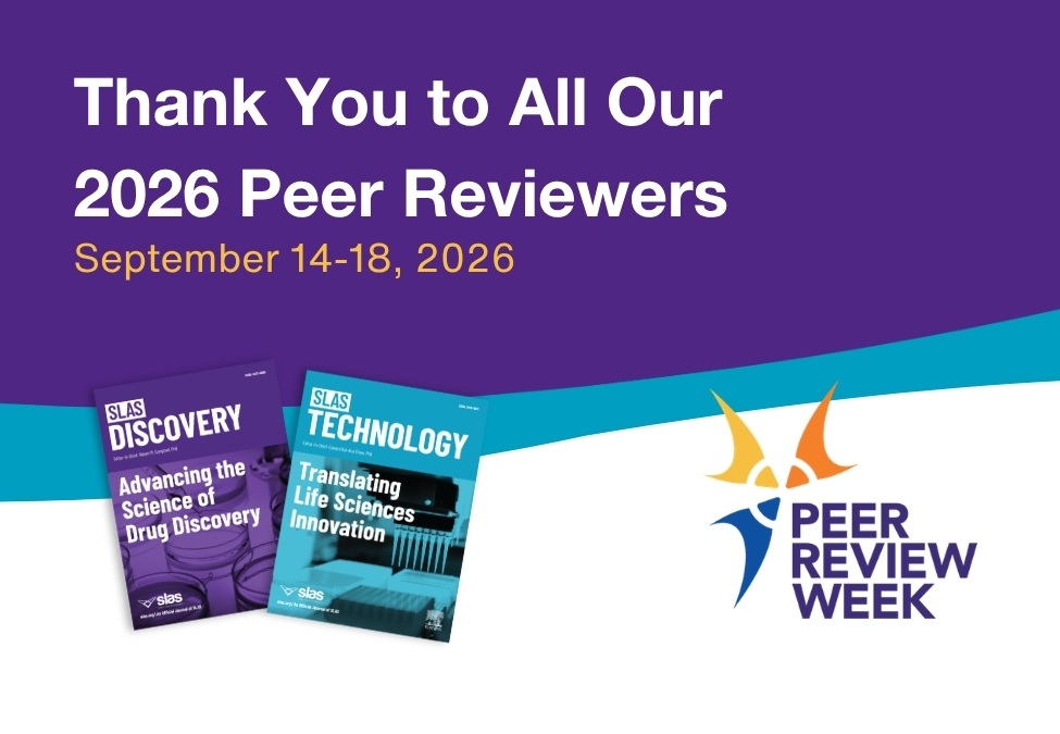 SLAS Journals Thank you to all our 2026 Peer Reviewers